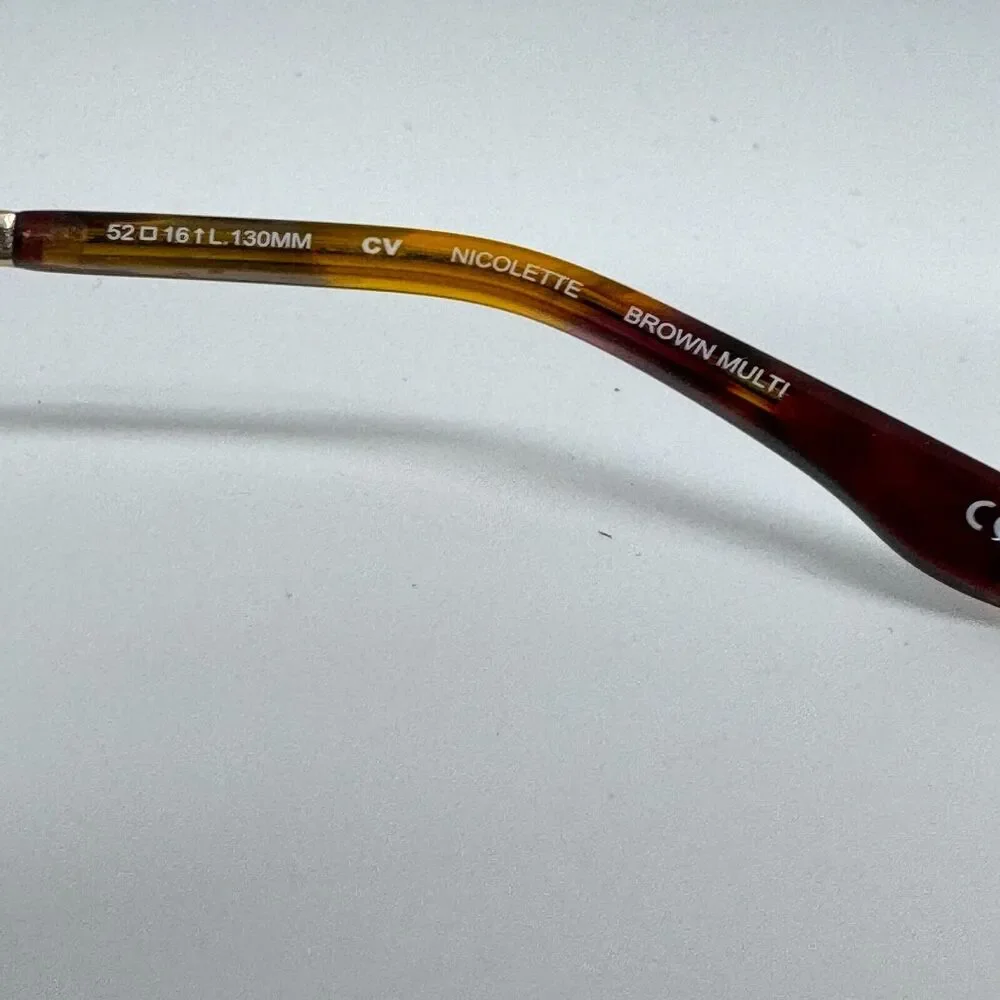BCBGMAXAZRIA Nicolette Brown Multi Womens‎ Full Rim Eyeglasses 52-16-130 H13566